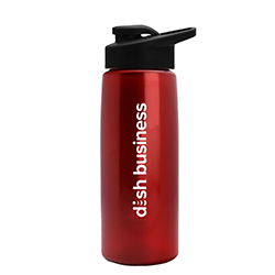 26 OZ METALLIC FLAIR BOTTLE - DRINK THRU LID